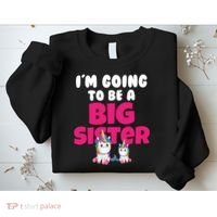 New I'm Going To Be A Big Sister Cute Unicorn Sweatshirt thumb 2
