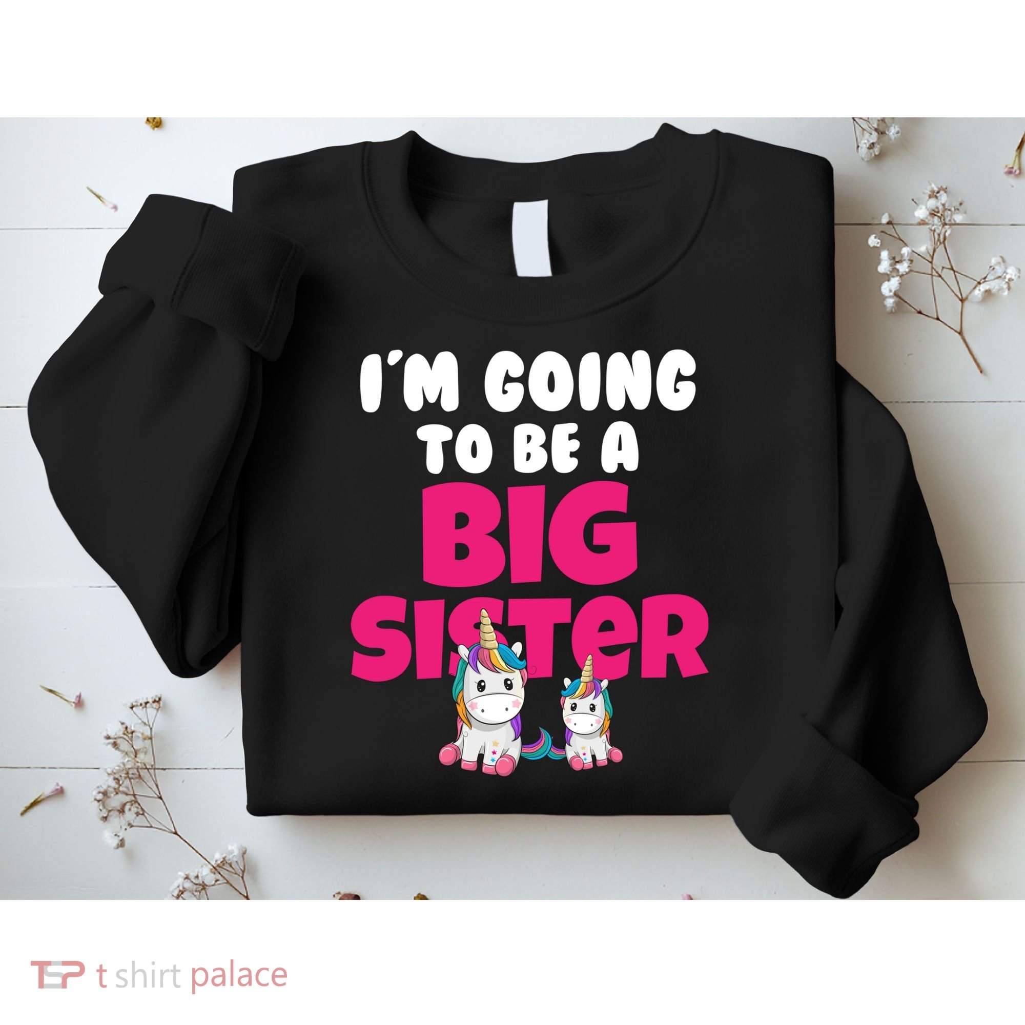 New I'm Going To Be A Big Sister Cute Unicorn Sweatshirt