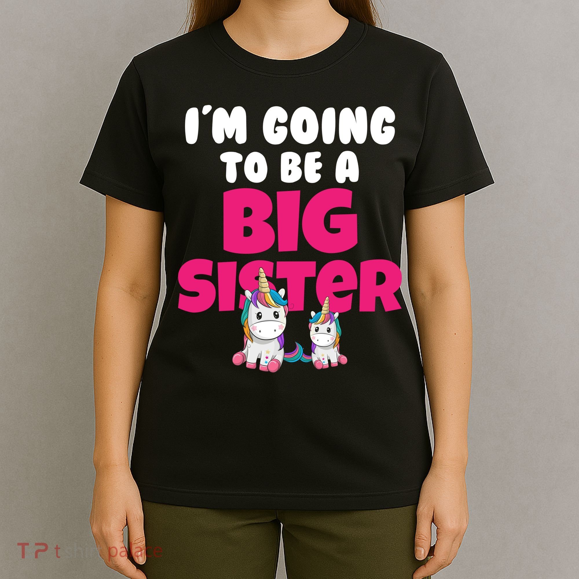 New I'm Going To Be A Big Sister Cute Unicorn T-Shirt