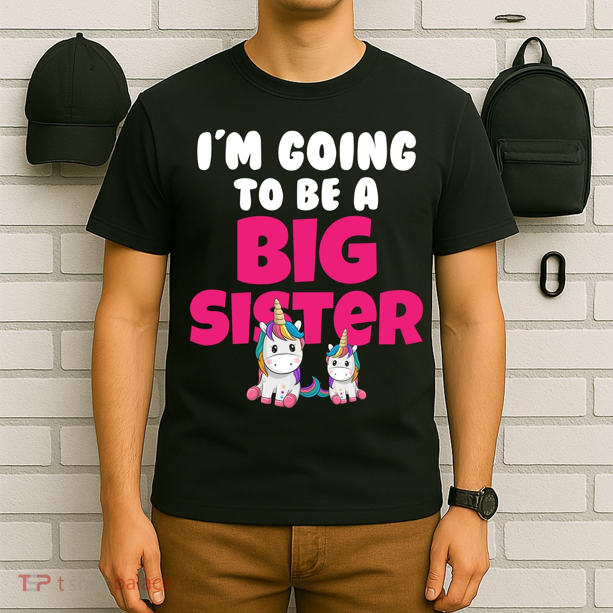 New I'm Going To Be A Big Sister Cute Unicorn T-Shirt