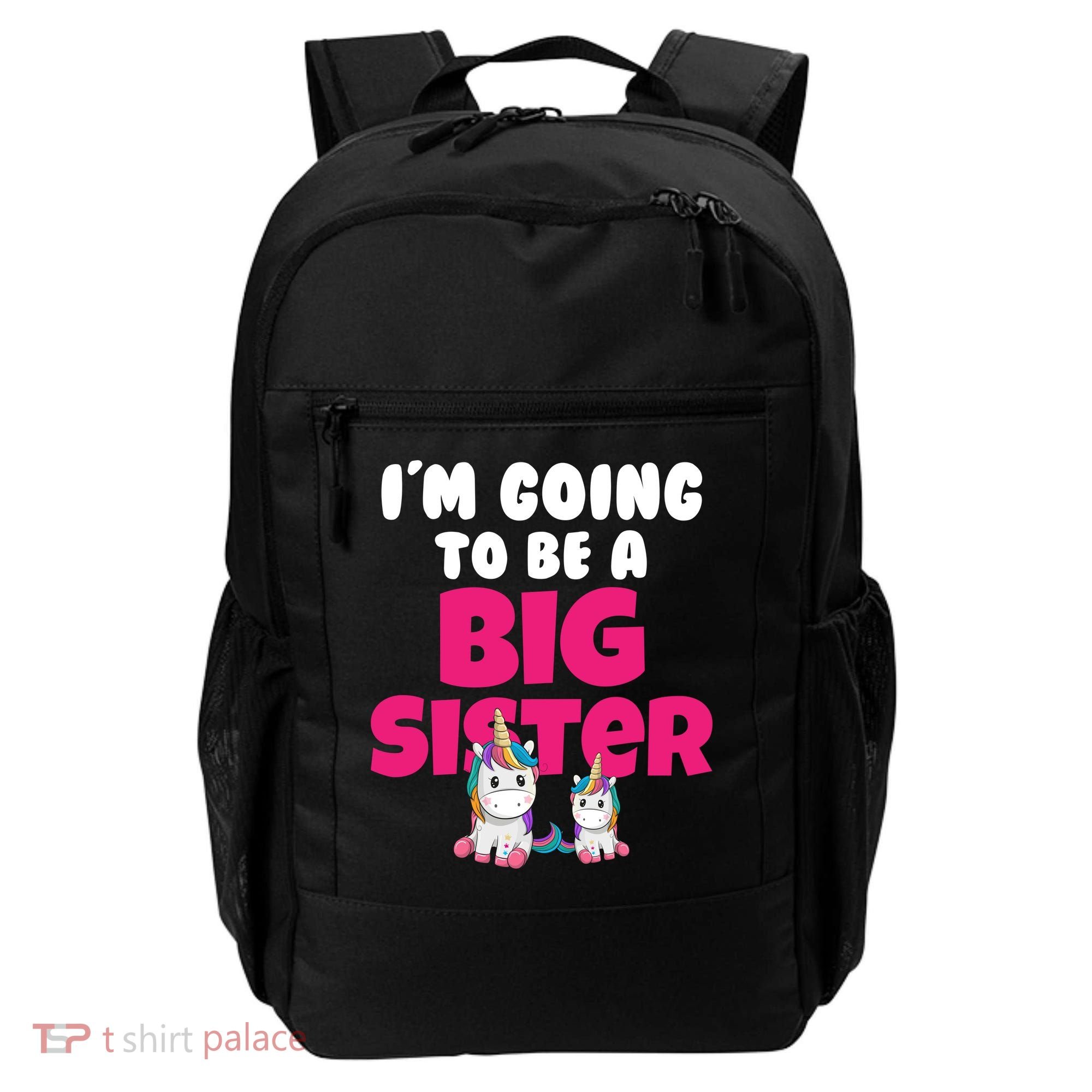 New I'm Going To Be A Big Sister Cute Unicorn Backpack