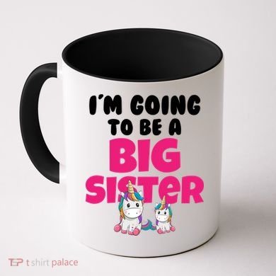 New I'm Going To Be A Big Sister Cute Unicorn Coffee Mug