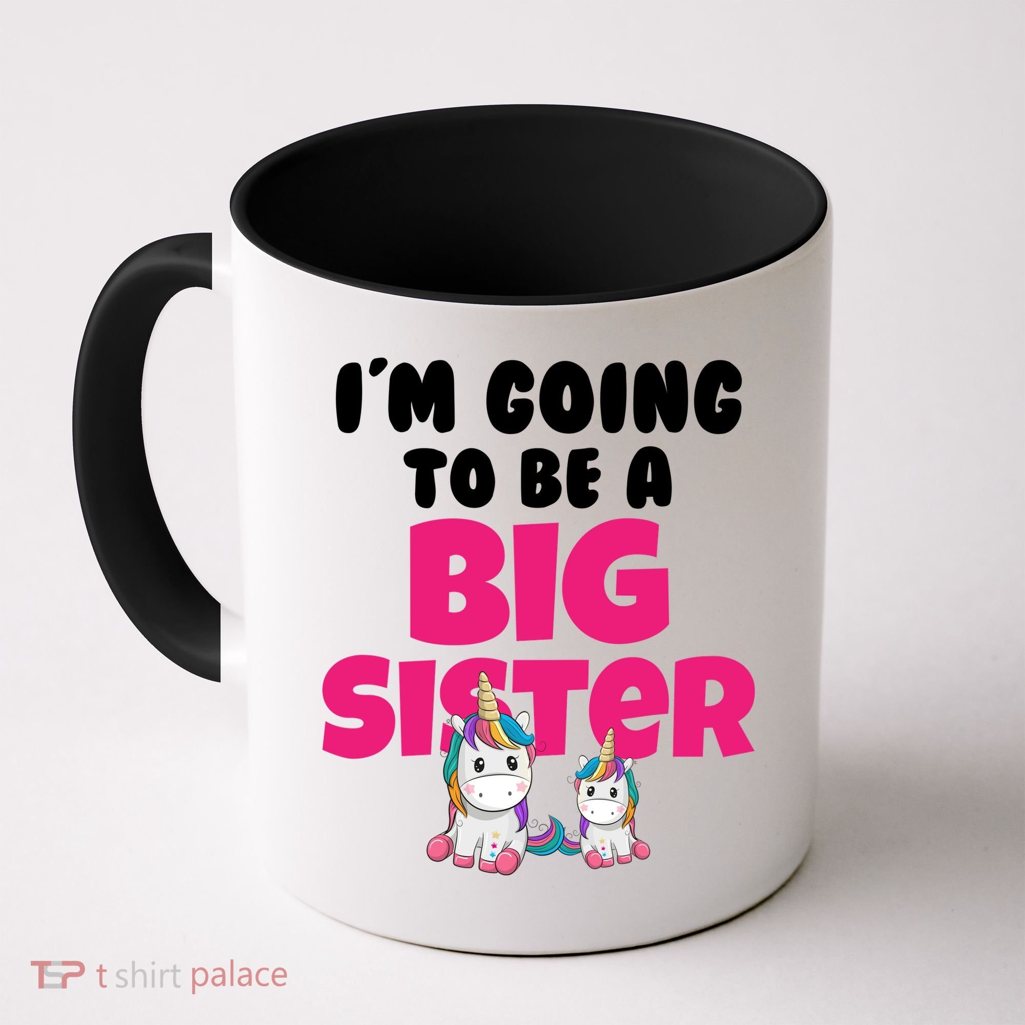 New I'm Going To Be A Big Sister Cute Unicorn Coffee Mug