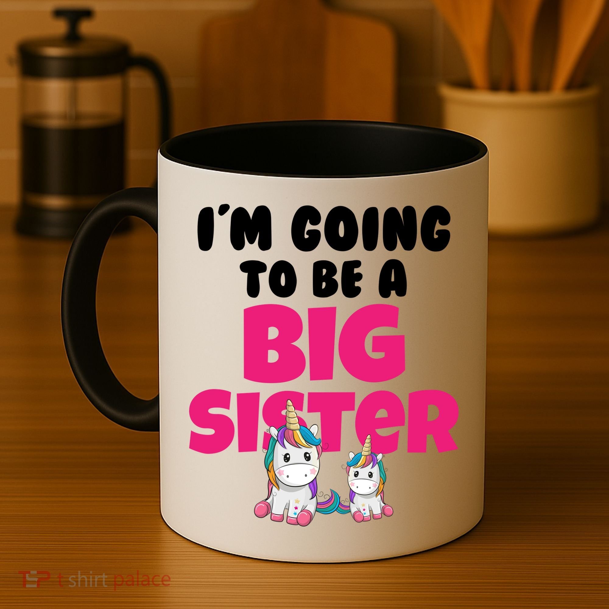 New I'm Going To Be A Big Sister Cute Unicorn Coffee Mug