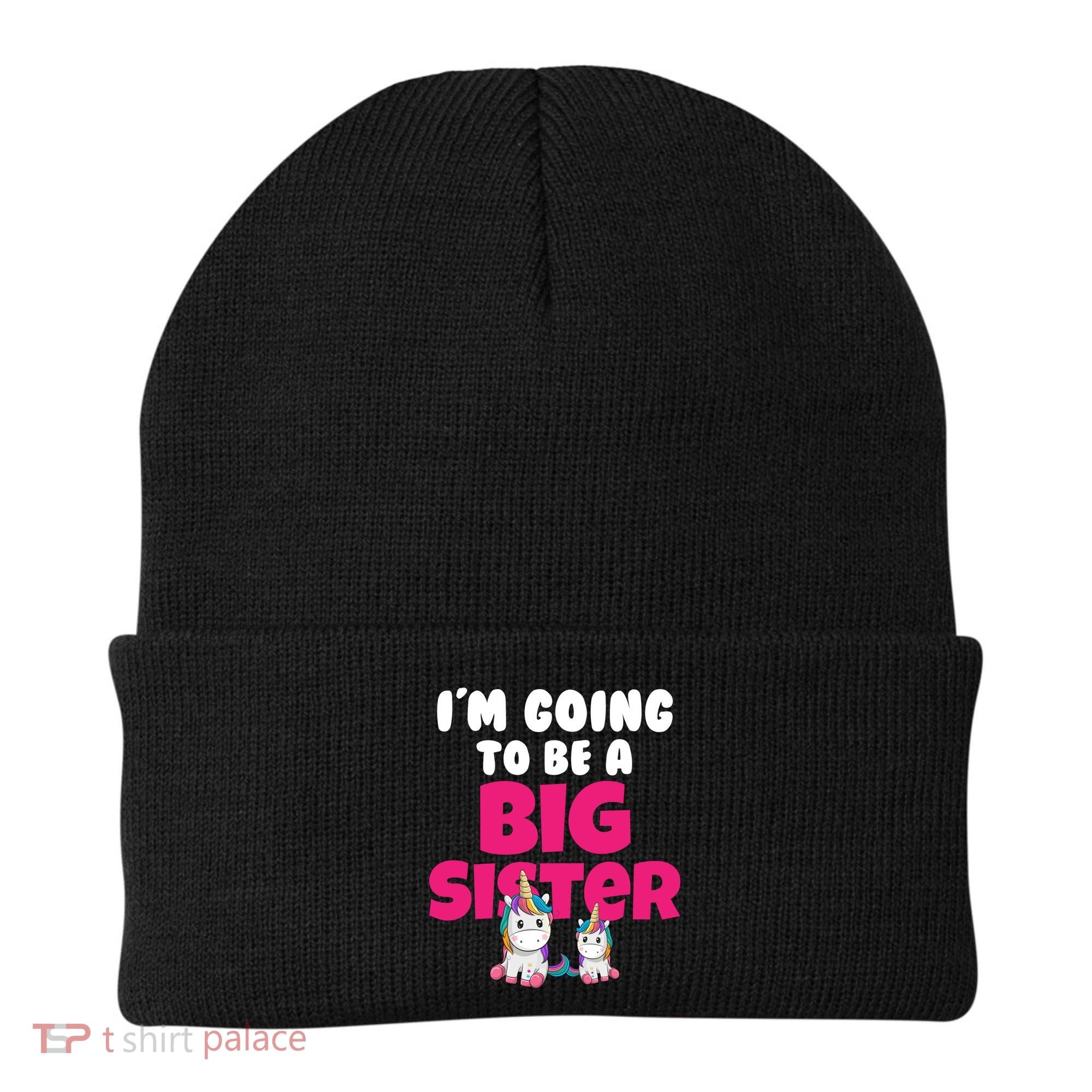 New I'm Going To Be A Big Sister Cute Unicorn Beanie