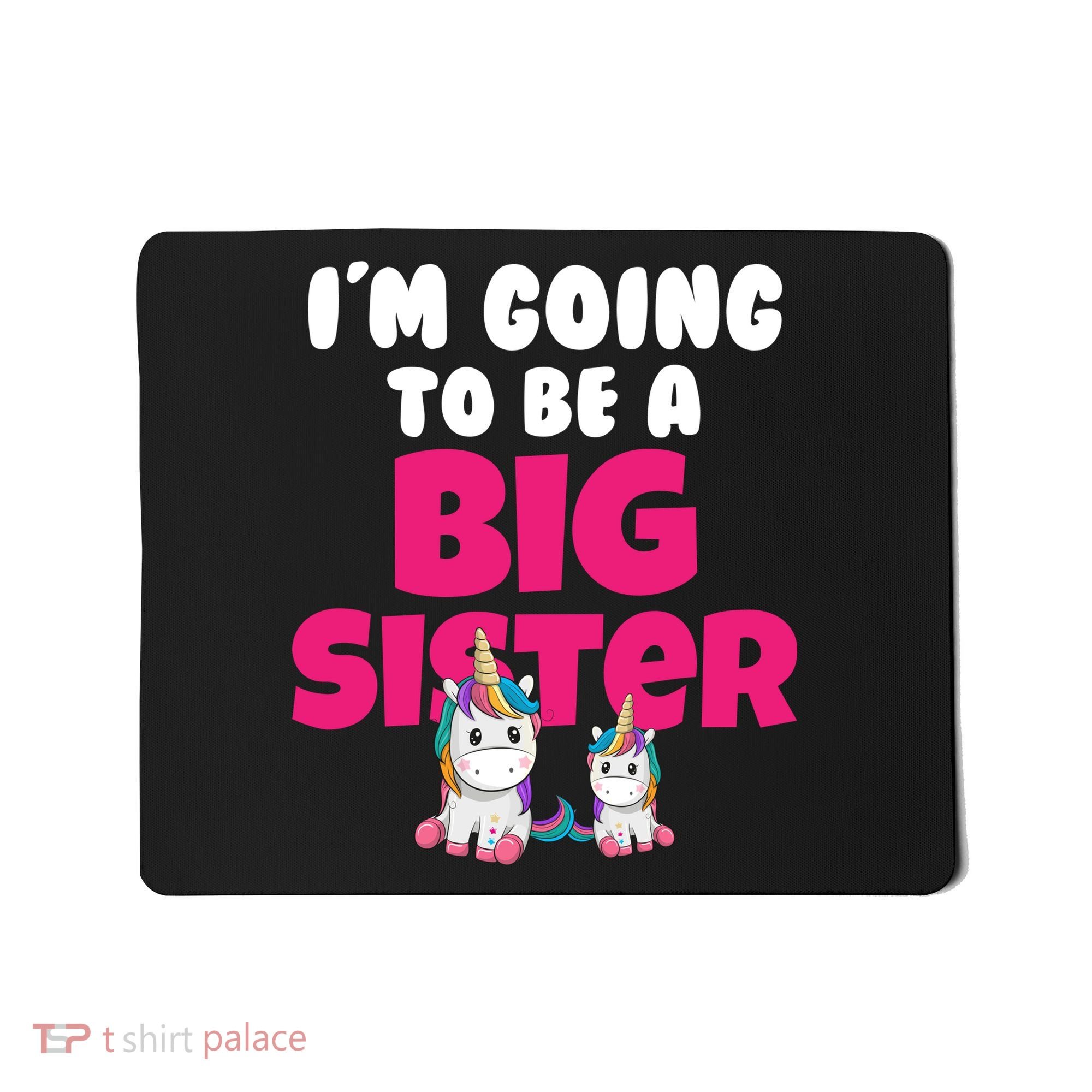 New I'm Going To Be A Big Sister Cute Unicorn Mousepad
