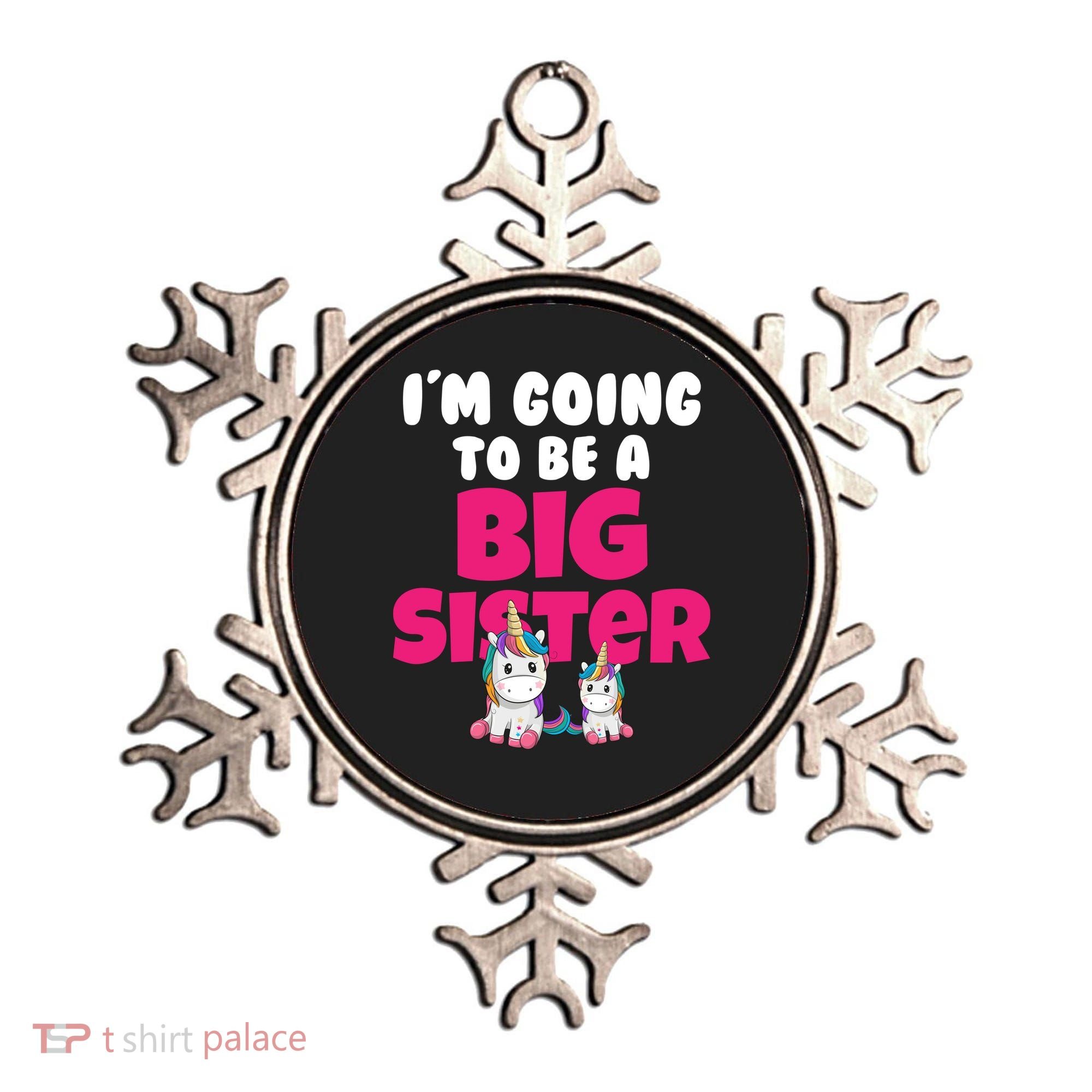 New I'm Going To Be A Big Sister Cute Unicorn Ornament