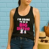 New I'm Going To Be A Big Sister Cute Unicorn Women's Tank Top thumb 2