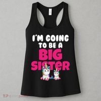 New I'm Going To Be A Big Sister Cute Unicorn Women's Tank Top thumb 3