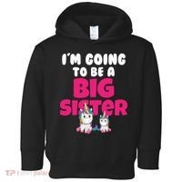 New I'm Going To Be A Big Sister Cute Unicorn Toddler Hoodie thumb 0