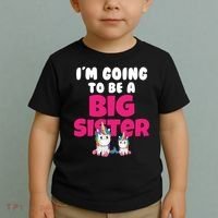 New I'm Going To Be A Big Sister Cute Unicorn Toddler T-Shirt thumb 2
