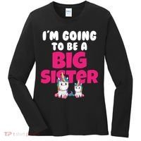New I'm Going To Be A Big Sister Cute Unicorn Women's Long Sleeve Shirt thumb 0