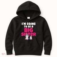 New I'm Going To Be A Big Sister Cute Unicorn Kids Hoodie thumb 0