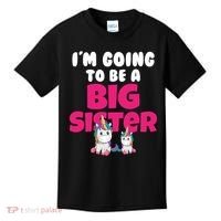 New I'm Going To Be A Big Sister Cute Unicorn Kids T-Shirt thumb 0