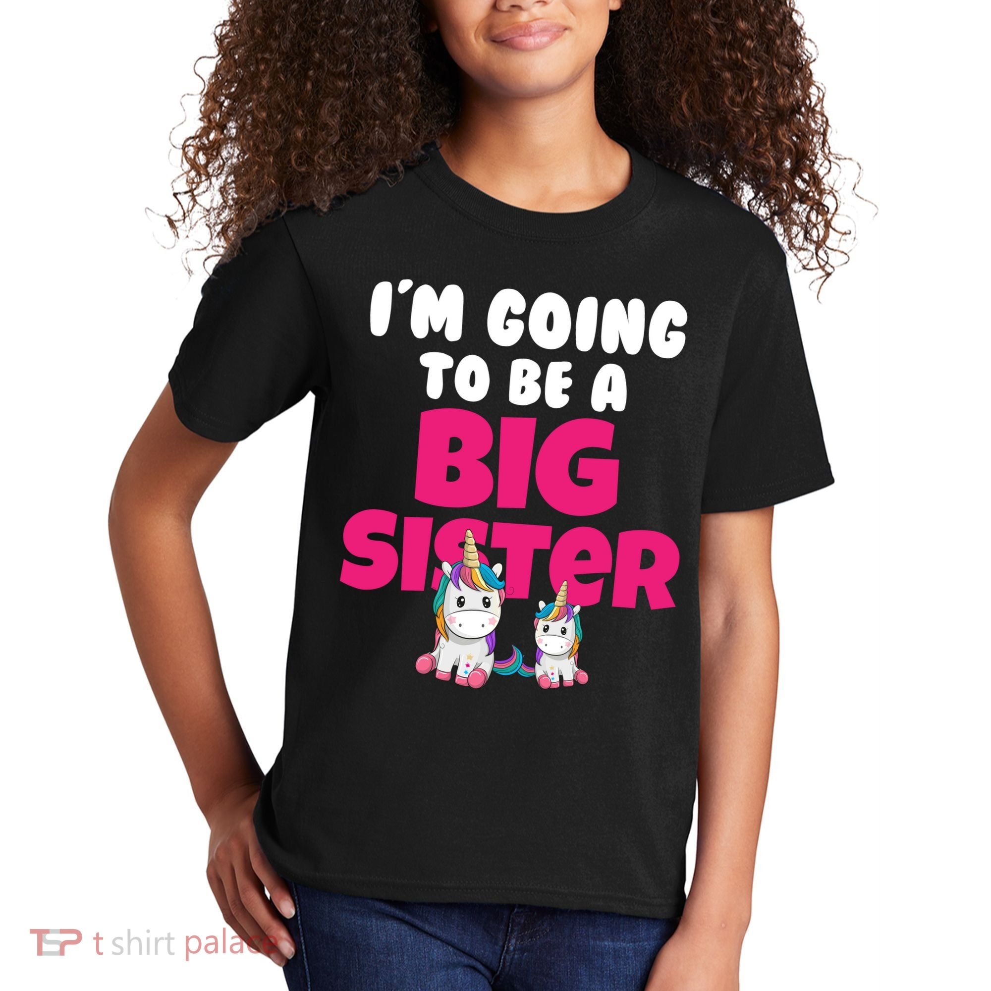 New I'm Going To Be A Big Sister Cute Unicorn Kids T-Shirt