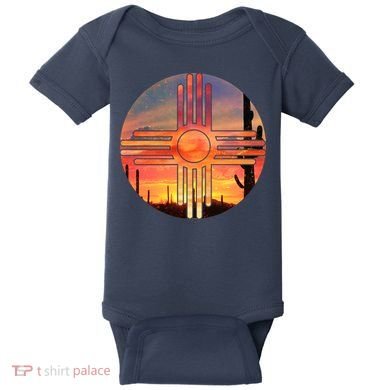 New Mexico Desert Sunset Baby Bodysuit