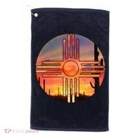 New Mexico Desert Sunset Golf Towel thumb 0