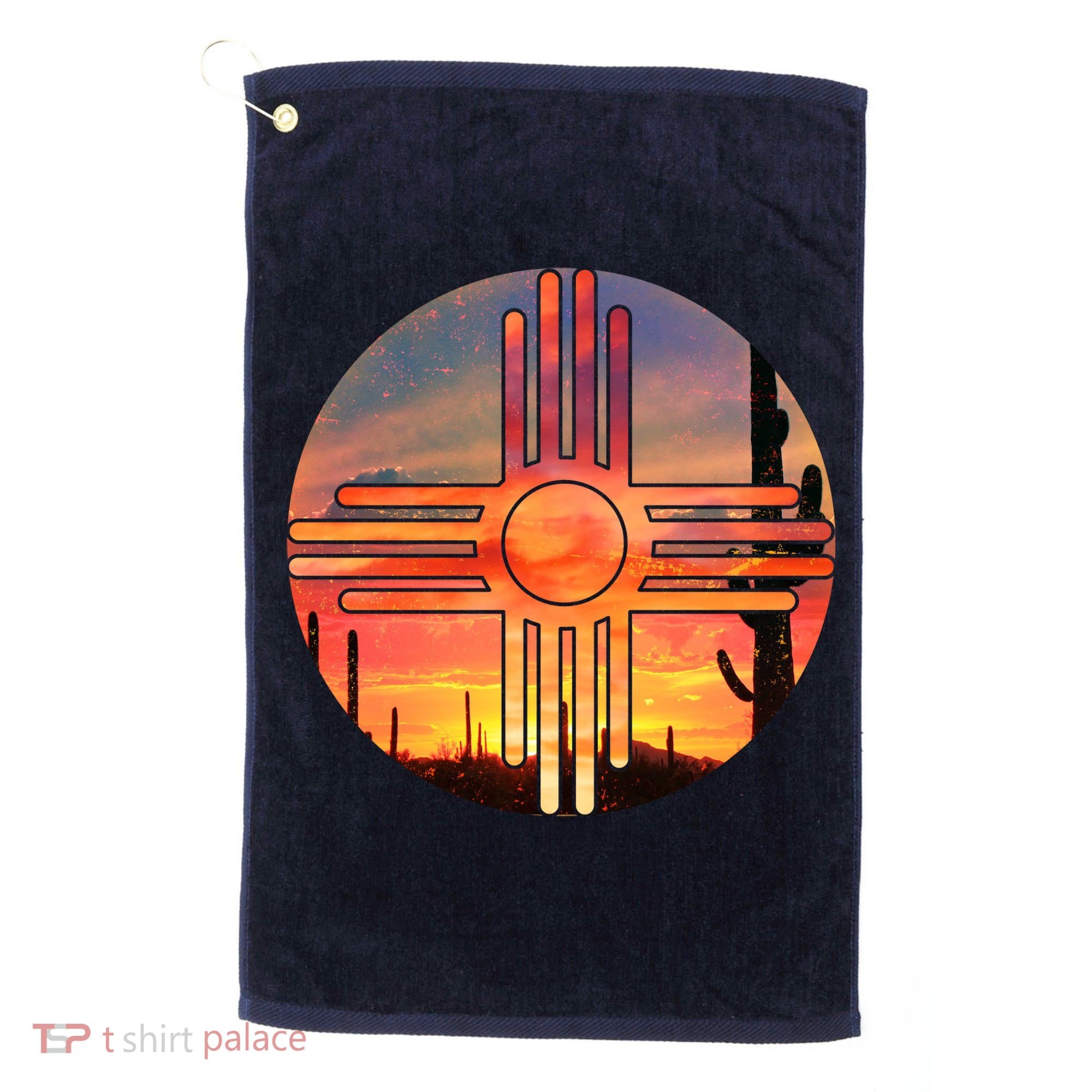 New Mexico Desert Sunset Golf Towel