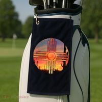 New Mexico Desert Sunset Golf Towel thumb 2
