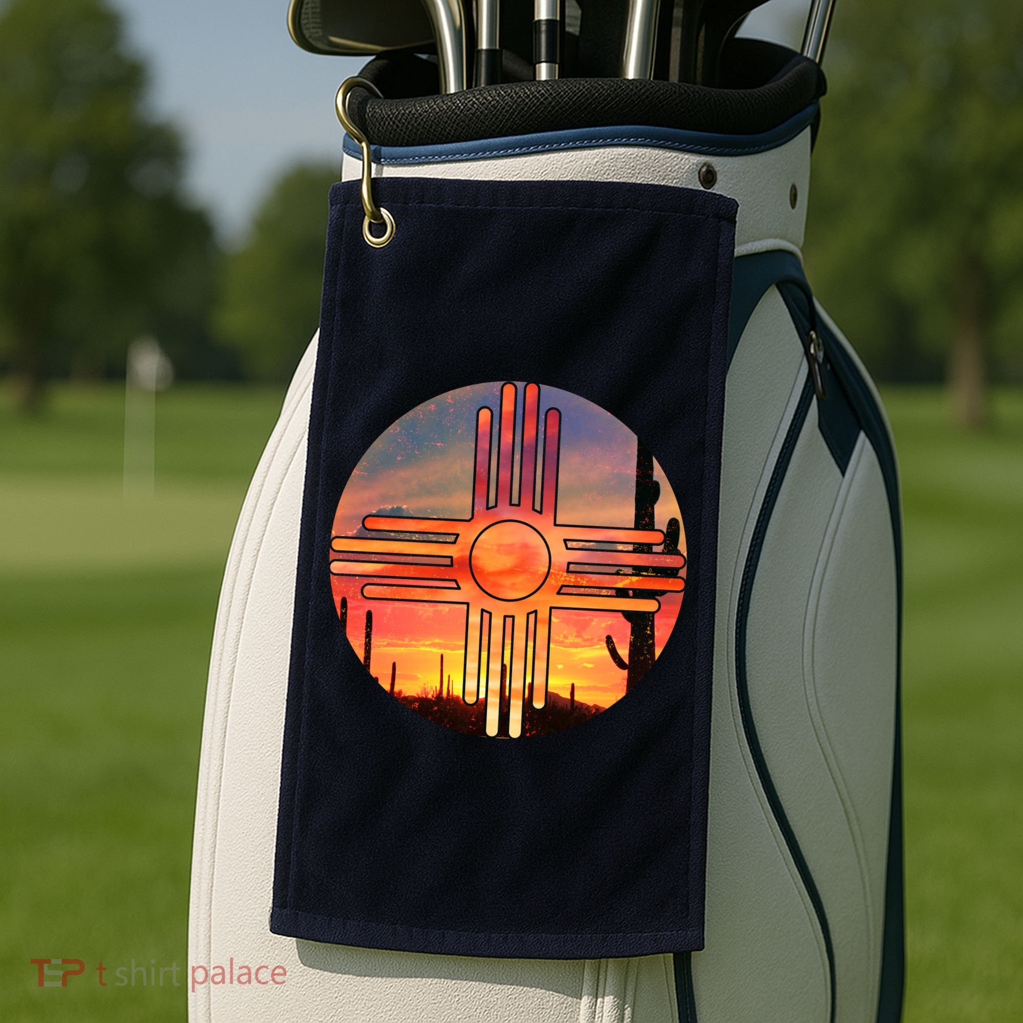 New Mexico Desert Sunset Golf Towel