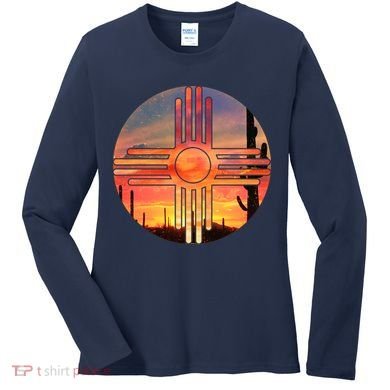 New Mexico Desert Sunset Women's Long Sleeve Shirt