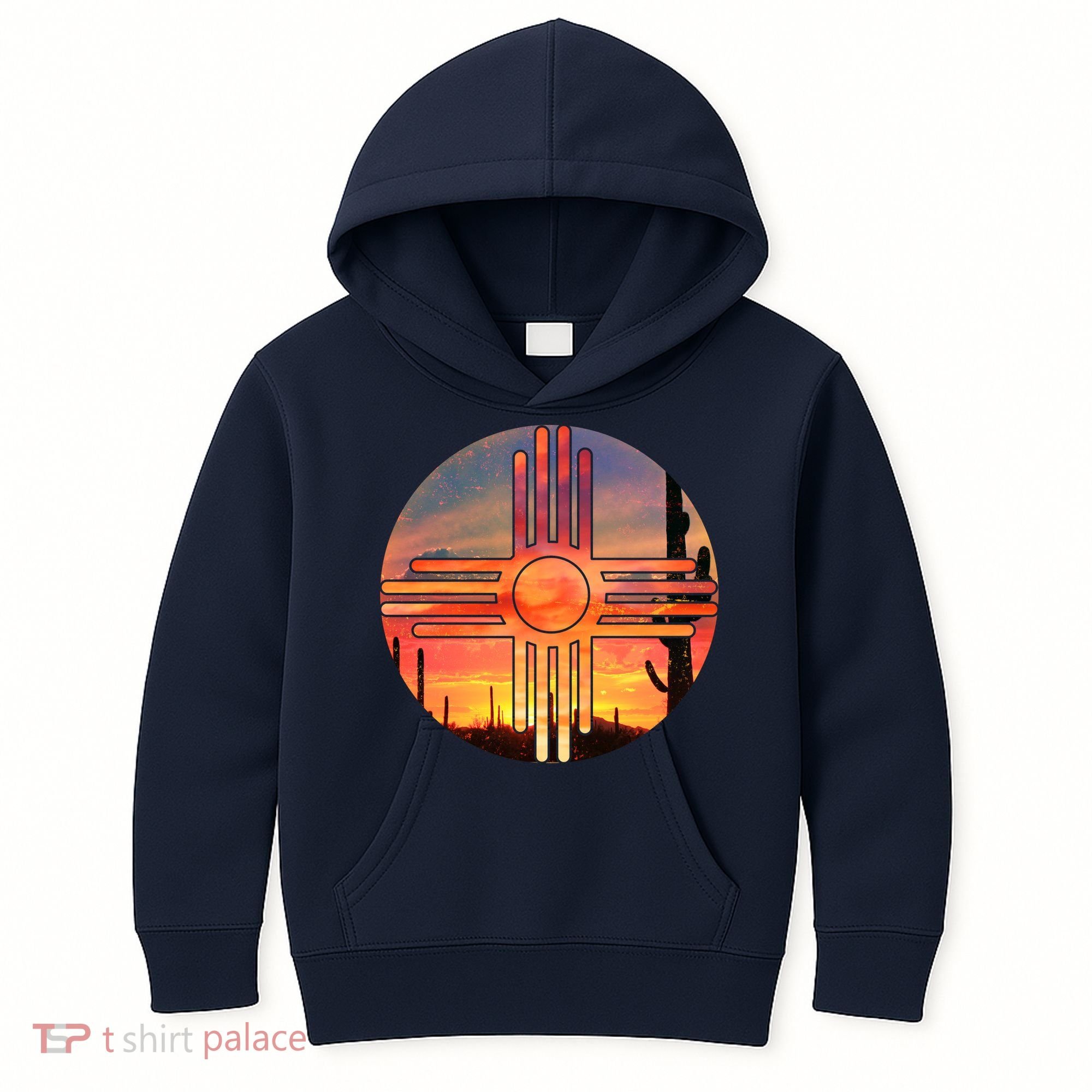 New Mexico Desert Sunset Kids Hoodie