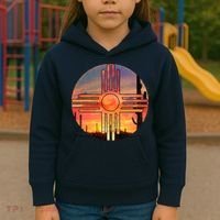 New Mexico Desert Sunset Kids Hoodie thumb 3
