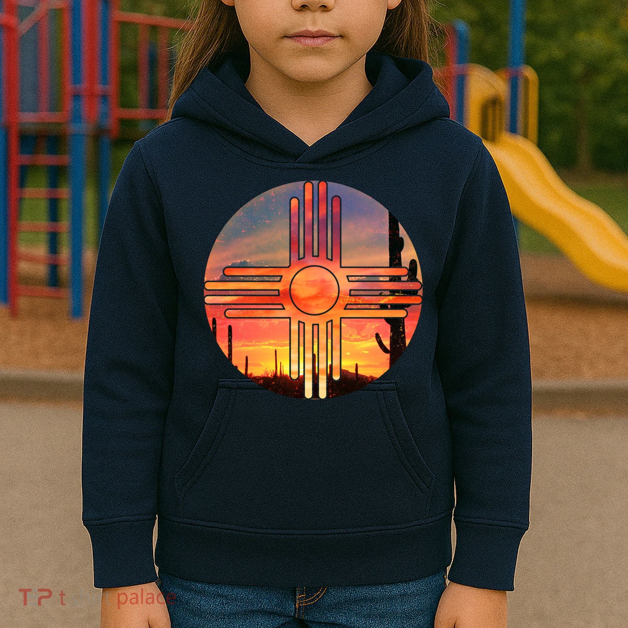 New Mexico Desert Sunset Kids Hoodie