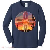 New Mexico Desert Sunset Kids Long Sleeve Shirt thumb 0