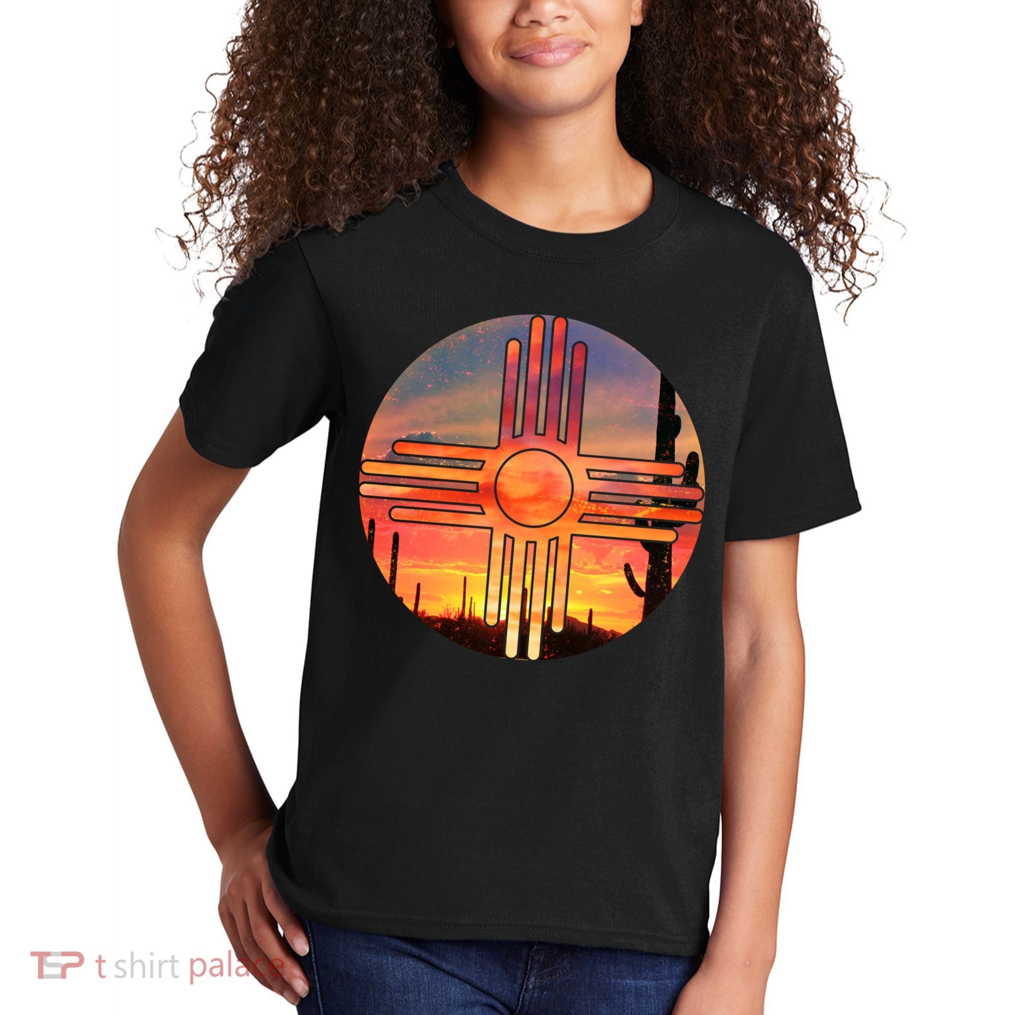 New Mexico Desert Sunset Kids T-Shirt