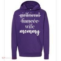 New Mommy Girlfriend Wife Fiancee  Hoodie thumb 0