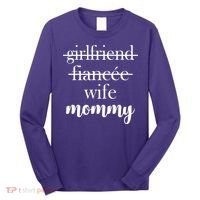 New Mommy Girlfriend Wife Fiancee  Long Sleeve Shirt thumb 0