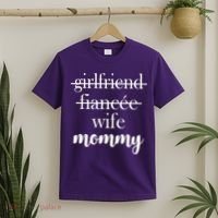 New Mommy Girlfriend Wife Fiancee  T-Shirt thumb 2
