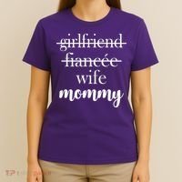 New Mommy Girlfriend Wife Fiancee  T-Shirt thumb 4