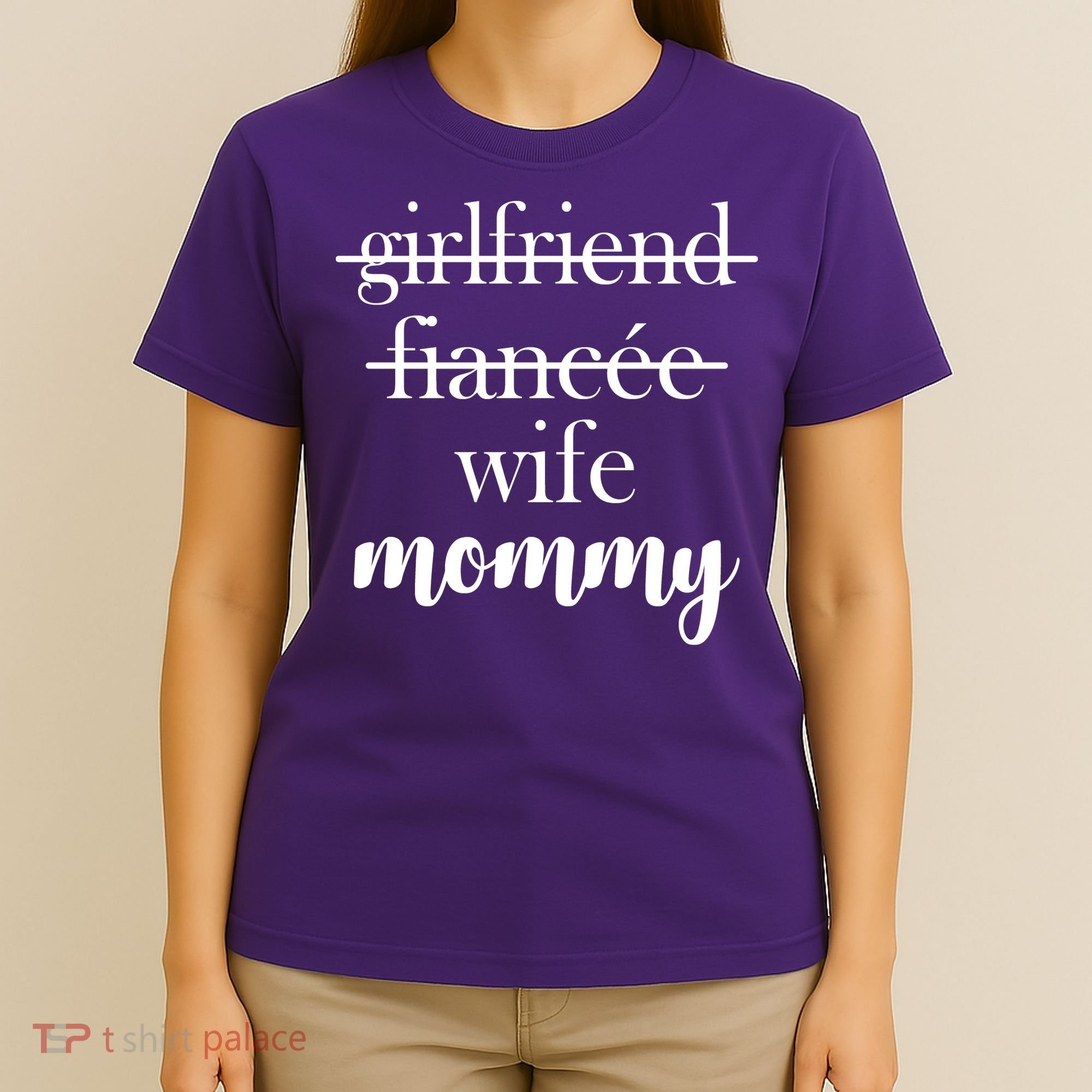 New Mommy Girlfriend Wife Fiancee  T-Shirt