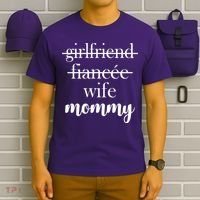 New Mommy Girlfriend Wife Fiancee  T-Shirt thumb 6
