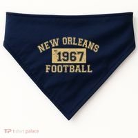 New Orleans Football Establish 1967 USA-Made Doggie Bandana thumb 0
