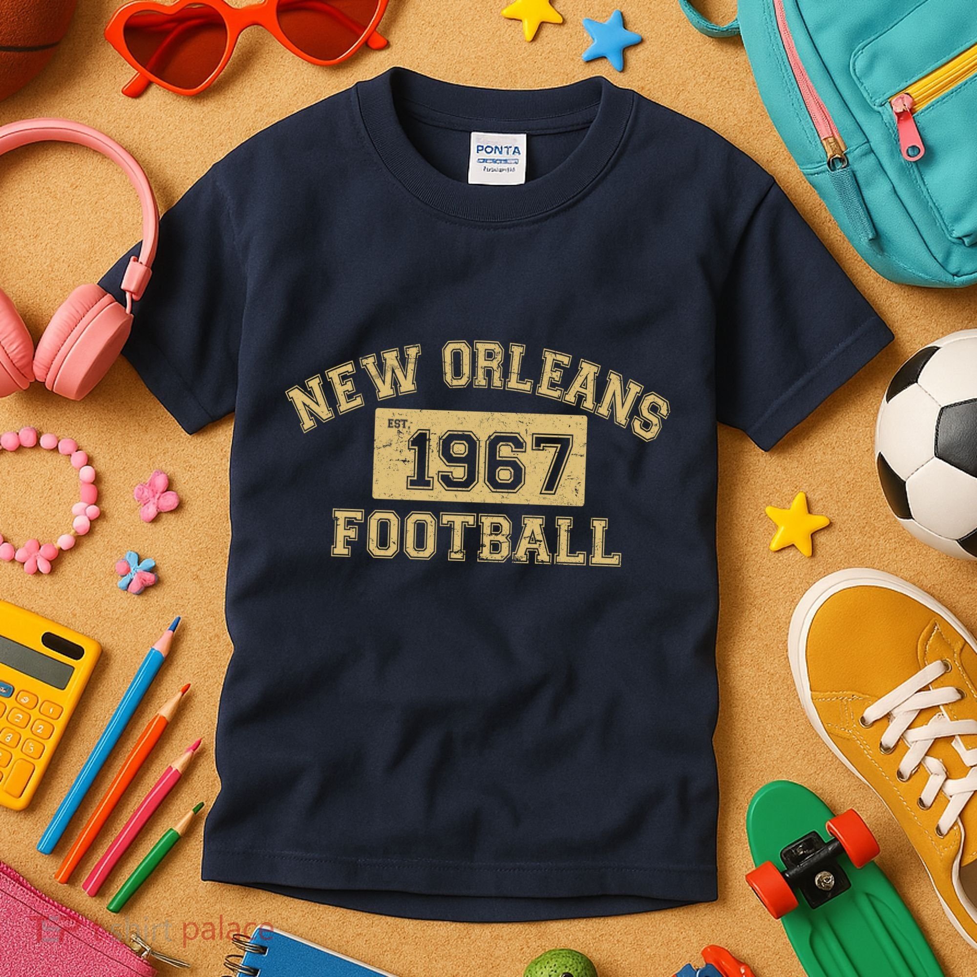 New Orleans Football Establish 1967 Kids T-Shirt