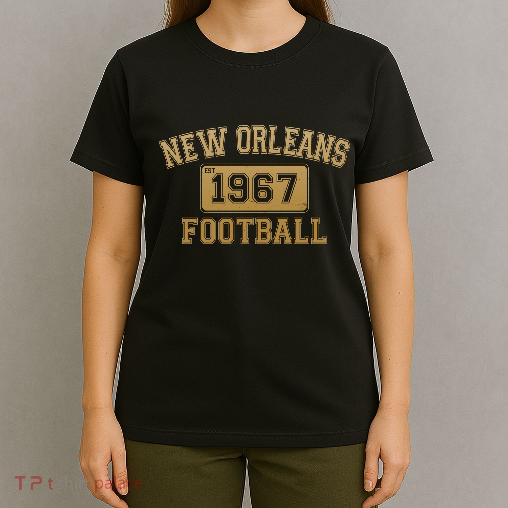 New Orleans LA Football Est 1967 Classic Logo T-Shirt
