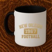 New Orleans LA Football Est 1967 Classic Logo Coffee Mug thumb 2