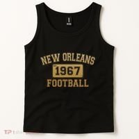 New Orleans LA Football Est 1967 Classic Logo Tank Top thumb 2
