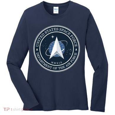 New United States Space Force Logo 2020 Women's Long Sleeve Shirt