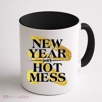 New Year Same Hot Mess Coffee Mug thumb 1