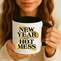New Year Same Hot Mess Coffee Mug thumb 3