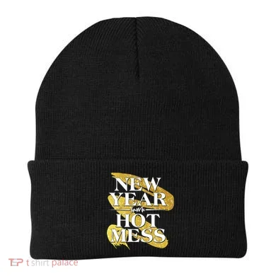 New Year Same Hot Mess Beanie