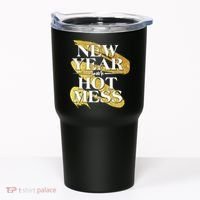 New Year Same Hot Mess Tumbler thumb 0