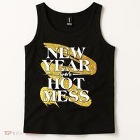 New Year Same Hot Mess Tank Top thumb 2