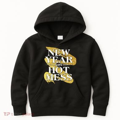 New Year Same Hot Mess Kids Hoodie