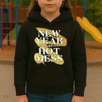 New Year Same Hot Mess Kids Hoodie thumb 3