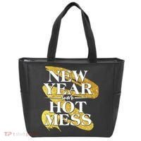 New Year Same Hot Mess Tote Bag thumb 0